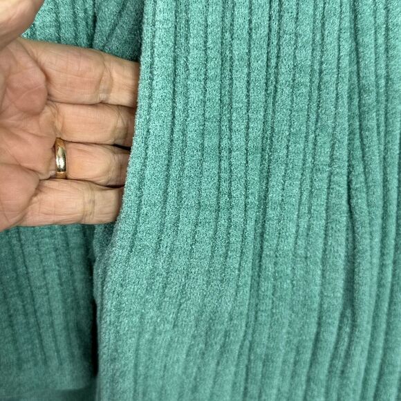 Barefoot Dreams CozyChic Ultra Lite Green Hooded Cardigan Sweater Women’s Large - Picture 4 of 11